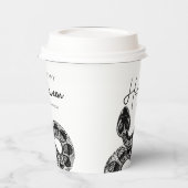 Elegant Black Snake Halloween Pappbecher (Links)