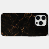Elegant Black Stone Marble Pattern Case-Mate iPhone Hülle (Rückseite (Horizontal))