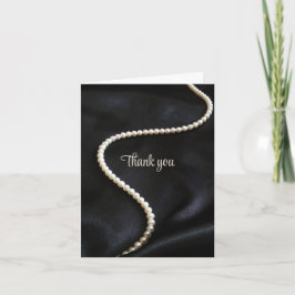 Elegant Black Thank You Card Dankeskarte