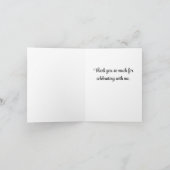 Elegant Black Thank You Card Dankeskarte (Innenseite)