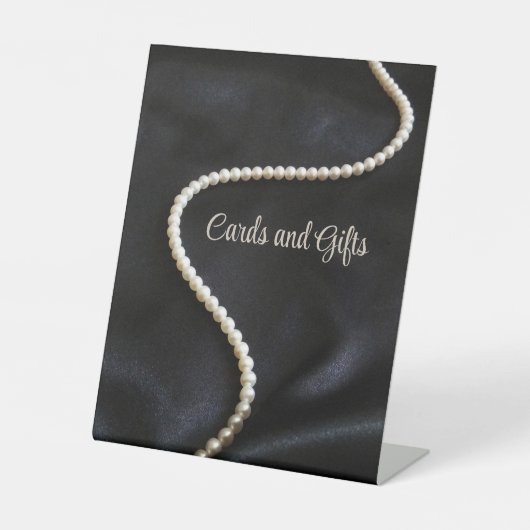 Elegant Black Thank You Card Sockelschild (Vorderseite)