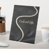Elegant Black Thank You Card Sockelschild (In SItu)