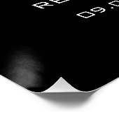 Elegant Black The Night Before Probe Dinner Poster (Ecke)