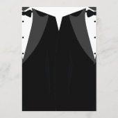 Elegant Black Tie Gay Wedding Invitation Menükarte (Rückseite)
