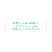 Elegant Black Typographic Permastempel (Design)