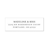 Elegant Black Typographic Permastempel (Design)