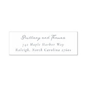 Elegant Black Typographic Permastempel (Design)