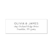 Elegant Black Typographic Permastempel (Design)