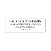 Elegant Black Typographic Permastempel (Design)