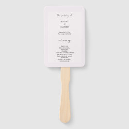 Elegant Black und Lilac Minimalistisch Fächer