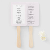 Elegant Black und Lilac Minimalistisch Fächer (Vorne und Hinten)