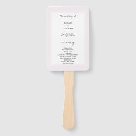 Elegant Black und Lilac Minimalistisch Fächer