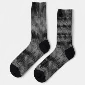 Elegant Black Velvet Tie-Dye print Socks Socken (Linkes Detail)