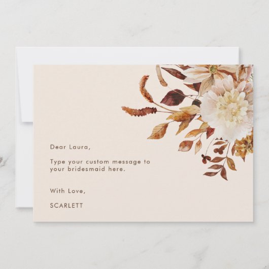 Elegant Black werden Sie mein Vorschlag für eine B Einladung (Rückseite)