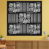 Elegant black &white abstract pattern  leinwanddruck (Insitu (Wohnzimmer))