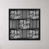 Elegant black &white abstract pattern  leinwanddruck (Vorderseite)