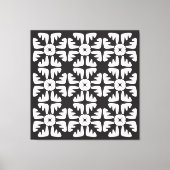 Elegant Black &White  Abstract Pattern Leinwanddruck (Vorderseite)