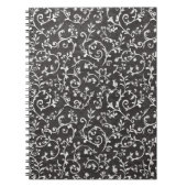 Elegant Black White Abstract Wedding Notizblock (Vorderseite)