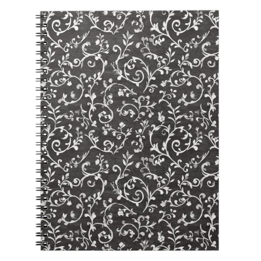 Elegant Black White Abstract Wedding Notizblock (Vorderseite)