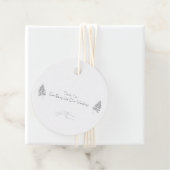 Elegant Black & White Chic Botanical Label (Beispiel)