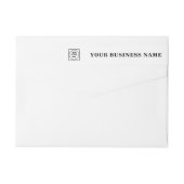 Elegant Black & White Custom Business Logo Wrap (Rückseite)
