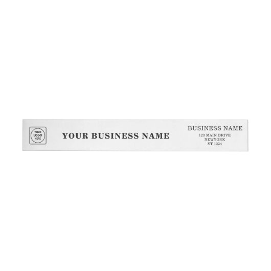 Elegant Black & White Custom Business Logo Wrap (Person)