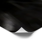 Elegant Black & White Gazelle Fine Art Photo Poster (Ecke)