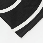 Elegant Black & white geometric texture pattern Fleecedecke (Ecke)