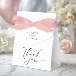 Elegant Black White Thank You Geschenkschachtel