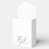 Elegant Black White Thank You Geschenkschachtel (Geöffnet)