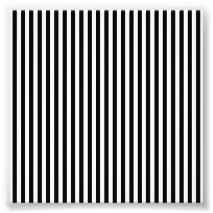Elegant Black White Vertical Lines Geometric Fotodruck