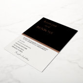 Elegant Black & white Wedding Invitation Rose Gold Folieneinladung (Gedreht)