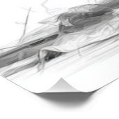 Elegant Black & White Wedding Seating Chart  (Ecke)