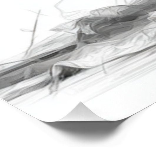 Elegant Black & White Wedding Seating Chart  (Ecke)