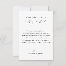 Elegant Black & White Wedding Thank You Card Einladung