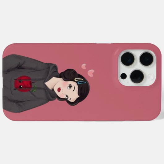 Elegant Blanche Neige iPhone 15 Pro Fall Case-Mate iPhone Hülle (Rückseite (Horizontal))