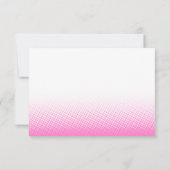 Elegant Blank All Occasion Custom Name Pink White Mitteilungskarte (Rückseite)