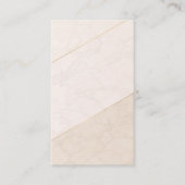 Elegant Blank Appointment Card – Ivory & Gold Terminkarte (Vorderseite)