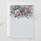Elegant Blank Floral Wedding Einladung (Vorderseite)