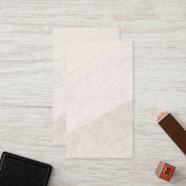 Elegant Blank Loyalty Card – Ivory & Gold Treuekarte