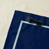 Elegant Blass Aquamarin Palm Tree Personalisiert Strandtuch (Beispiel)