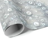 Elegant blau, grau und weiß gefärbt geschenkpapier (Rolleneckpunkt)