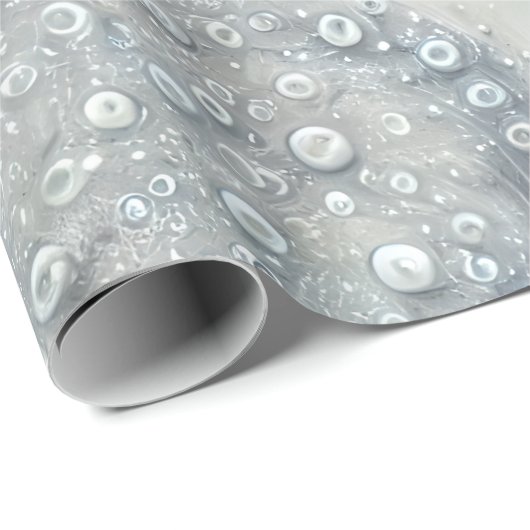 Elegant blau, grau und weiß gefärbt geschenkpapier (Rolleneckpunkt)