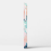 Elegant Blau Rosa Minze Blume Wasserfarben Case-Mate iPhone Hülle (Rückseite / Links)