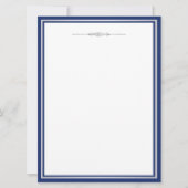 Elegant Blau und Silber (Vorderseite)