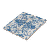 Elegant blau, Vintag Fliese (Seite)