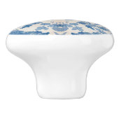 Elegant blau, Vintag  Keramikknauf (Seitenansicht)