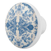 Elegant blau, Vintag  Keramikknauf (Rechts)