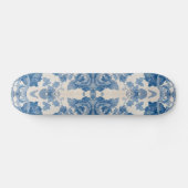 Elegant blau, Vintag Skateboard (Horizontal)