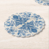 Elegant blau, Vintag Untersetzer (angewinkelt)